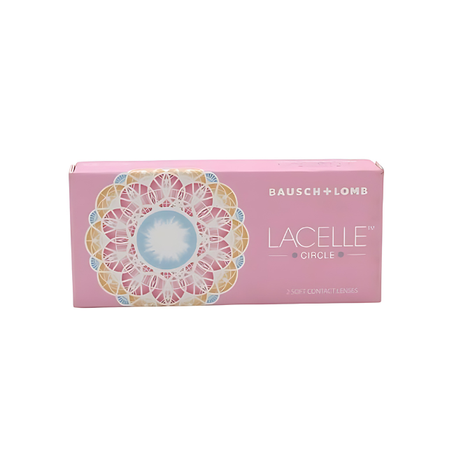 Bausch & Lomb Lacelle Circle Color Contact Lenses - Blue (2 Lenses/Box) - Optico Eyewear