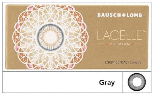 Bausch & Lomb Lacelle Premium Color Contact Lenses - Grey (2 Lens/Box) - Optico Eyewear