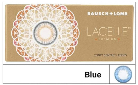 Bausch & Lomb Lacelle Premium Color Contact Lenses - Blue (2 Lens/Box) - Optico Eyewear