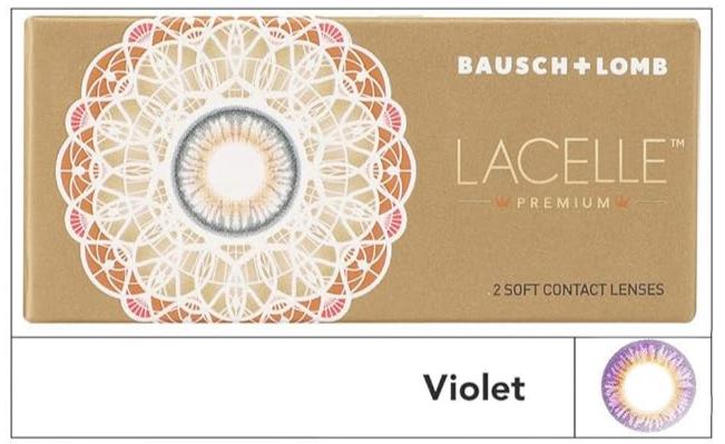 Bausch & Lomb Lacelle Premium Color Contact Lenses - Violet (2 Lens/Box) - Optico Eyewear