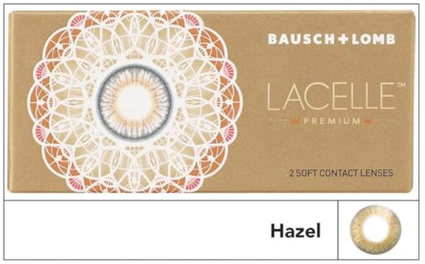 Bausch & Lomb Lacelle Premium Color Contact Lenses - Hazel (2 Lens/Box) - Optico Eyewear